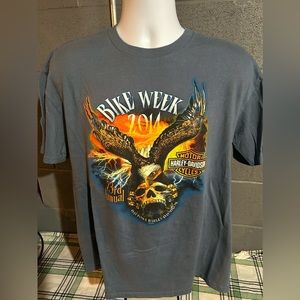 Harley Davidson Motorcycles Bike Week 2014 Daytona Beach T-Shirt Size XL